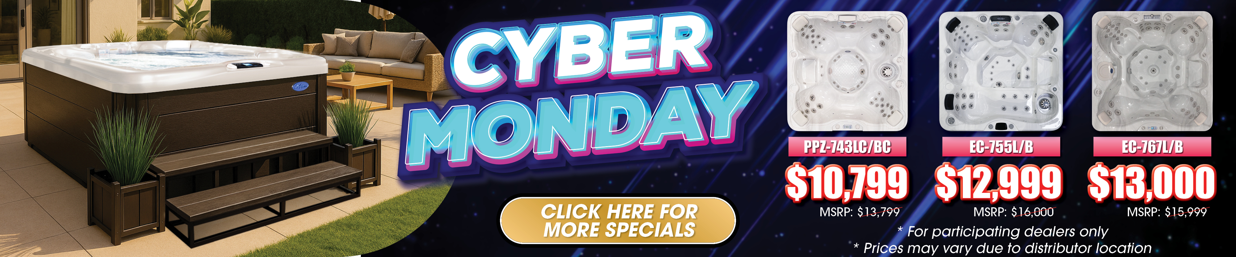 Calspas hot tub being used in a family setting - Pasco